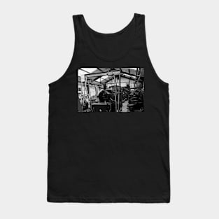 Essential maintenance on a steam train Tank Top